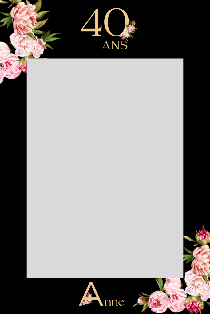 Personnalisation cadre photo photobooth 